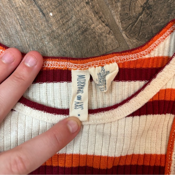 Tillyโs Striped Crop Tank Top - Picture 8 of 9